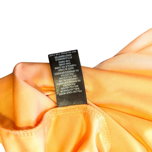 AFRM Holden One-Shoulder Dress Women's Asymmetric Neck Snake Bloom Size M - Picture 9 of 11